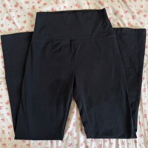 Aerie Black High-Rise Flare Leggings
